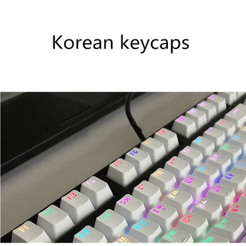 104 Tipke korejski 106 Tipke ruske Keycaps Osvetljen OEM Profil Za Češnja Mx Tipkovnici Cap Diy Mehanske Tipkovnice Keycaps