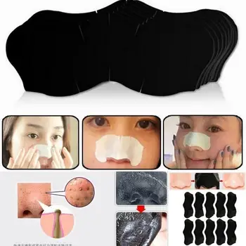 10pcs Unisex Blackhead Odstranite Nos Glavo Maska Peel Nosni Trakovi Globinsko Čiščenje Skrči Pore, Odstrani Nalepke za Nego Kože, Masko Obliž