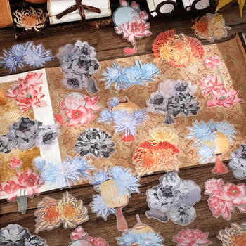 10pcs/veliko Kawaii Album Nalepke rože za cvet DIY Scrapbooking Dobave Načrtovalec Dekorativne Nalepke, Tiskovine