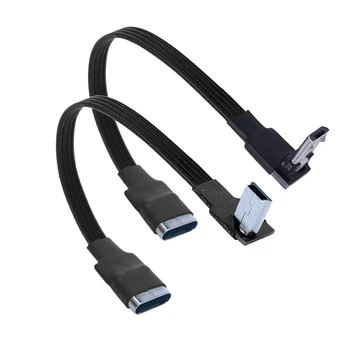 2M 1M Navzgor pod Kotom Mikro USB/MIMI/Tip-c/B Moški na USB-C Tip-c Ženski prenos Podatkov Razširitev Polnjenje Sync Kabel Kabel 30 cm