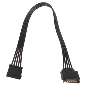 30 CM SATA 15 Pin Moški-Ženska Napajalni Kabel HDD SSD Napajalni Kabel Računalnika Povezave SATA Napajalni Kabel Podaljšek