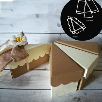 3D Cake Box Kovinski Rezanje Umre Matrice za Ročno Scrapbooking Okrasni Dekorativni Obrti Diy Papir, Kartice