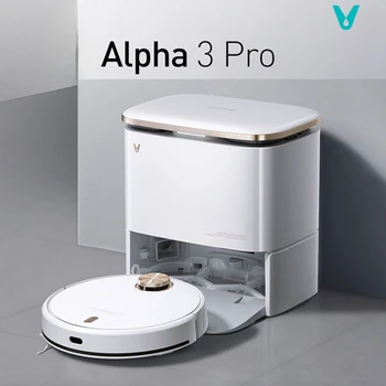 5300Pa Viomi Alfa 3 Pro Auto Self-pranje Zbiranjem Master Auto samodejno čiščenje Dock & Vroč Zrak za Sušenje -Smart Vibracije Zbiranjem
