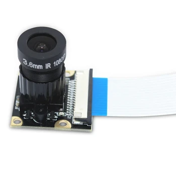 5MP OV5647 Modula Kamere Ne-Night Vision Različica za Raspberry Pi 75 Stopinj 3.6 mm Nastavljiv Fokus 1080P HD Webcam