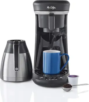 Aparat za Kavo, Programabilni aparat za Kavo za Eno Služijo ali Bokal Kave, 10 Skodelic, Črna