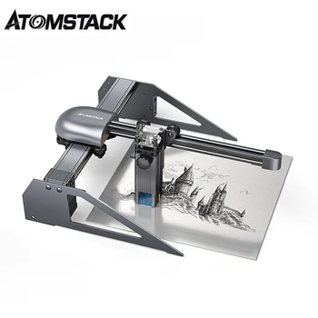ATOMSTACK P7 PRO 40W Prenosni Laser Graverja 200*200MM Z-nastavitev Višine Ročaja za Lasersko Graviranje, Rezanje Stroj za Les Metal