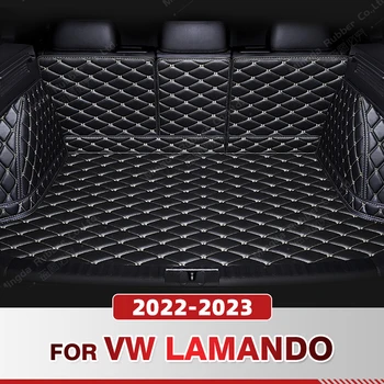 Auto Polno Zajetje Trunk Blazino Za VOLKSWAGEN VW Lamando 2022 2023 prtljažniku Kritje Pad Tovora Linijskih Notranje zadeve Zaščitnik Dodatki