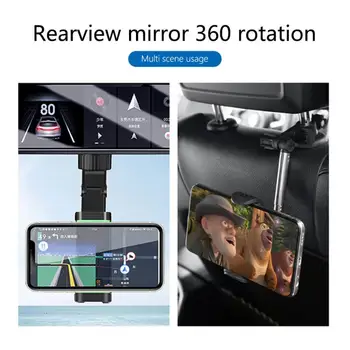 Auto Rearview Mirror Sedež Viseče Posnetek Nosilec Avto Podporo Večnamensko Praktičnih Ustvarjalnih Univerzalno Za Avto Avto Oprema