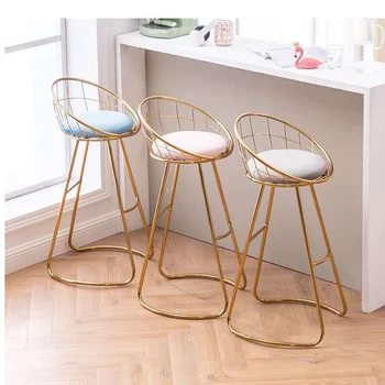 Bar blatu sodobne kovanega železa gospodinjski pohištvo preprosto visoke stolčke Nordijska naslonjala stolov ličila ins mehko vrečko jutranje stol