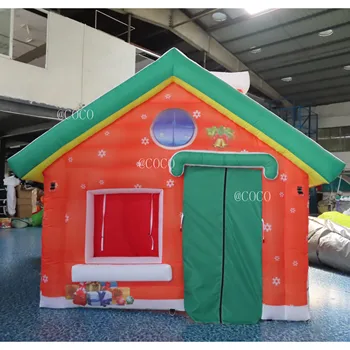 brezplačno zračne ladje,4x3m božični okraski napihljivi hiši božič,napihljiv božiček šotor,napihljiv božiček, grotto