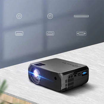Brezžični Projektor Daljinski upravljalnik WiFi Filmska Projekcija Zaprtih Film Gospodinjstvu, Dnevna Soba, Spalnica Opreme EU/ZDA Plug