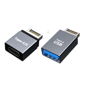 CY USB-C Adapter USB 3.1 Prednji Panel Header Moški Tip-E Tipa A in Tipa C 2pcs