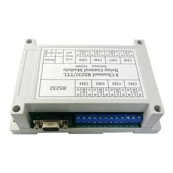 DC12V 8CH 2 V 1 RS232/TTL232 PC UART Rele Modul za Serijsko Podpora Daljinskim Stikalom Za PLC Fotoaparat Industrijski krmilni Sistem