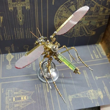 DIY Kovin, Sestavljanje Biokemične Žuželke Komar Model Kompleti 3D Puzzel Igrača za Otroke, Odrasle Steampunk Mehansko Montažo Kit Darilo