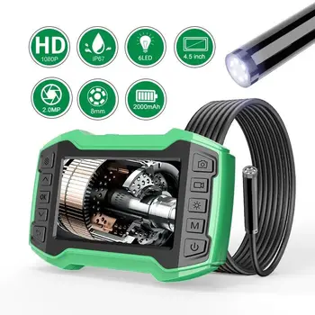 Industrijska Endoskop Digitalni Borescope Pregledovalna Kamera z 8 mm Dvojno Objektiv IP67 Nepremočljiva Kača Fotoaparat