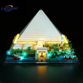 Lazishi LED Luč Za 21058 Velika Piramida gradnikov (NE Vključuje Model) DIY Opeke Igrače