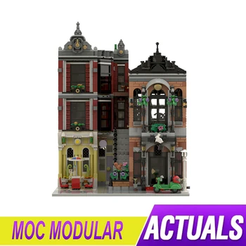 MOC-134365 Centru Magic Shop Združljiv 10312 Modularni Buidling 2 V 1 Bloki, Opeke Izobraževalne Puzzle Igrača Darilo za Rojstni dan