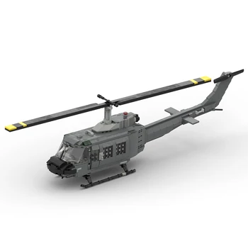 Pooblaščeni MOC-74181 Bell UH-1 Iroquois - HUEY Model Vojaške Temo gradnikov Igrače Set (882PCS)