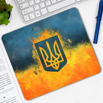 Potiskane Ukrajina Zastavo Gaming Miška Ploščica Računalnika Pravokotnik Mousepad Anti-slip Naravne Gume Mause Miši Mat
