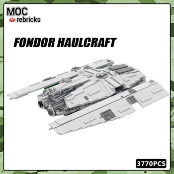 Prostor Vojne UCS Fondor Haulcraft Ladje MOC Gradnik Starcraft Zbiralnik za Vgradnjo DIY Sestavljanje Modela Tehnološke Gradnike, Igrače Darilo