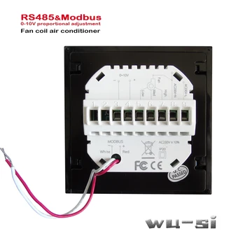 RS485 Proportioneel ventil 0-10V signaal nadzor 2Pipe hlajenje, ogrevanje, klimatska Naprava Tipa termostat,95--240,24VAC neobvezno