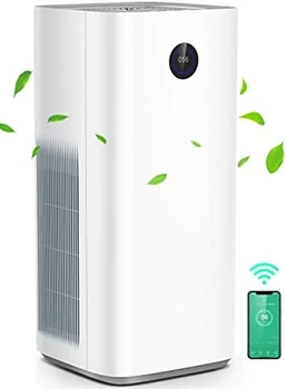 Smart Air čistilnike Home Velika Soba do 3576 sq. Ft, Res HEPA Air Filter WiFi Alexa Daljinskim upravljalnikom, Tihi Zrak Čistejši wit