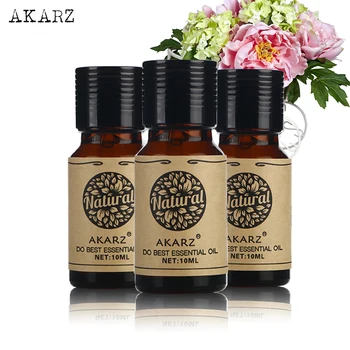 Tea tree Lotus eterično olje Sivke določa AKARZ Za Aromaterapevtska Masaža Spa Kopel kožo, nego obraza, 10 ml*3
