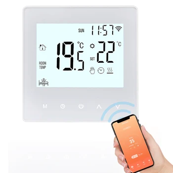 Tuya 3A Wifi Termostat LCD-Zaslon na Dotik Ogrevanje Temperaturni Regulator Digitalni Inteligentni Termostat za Ogrevanje Vode