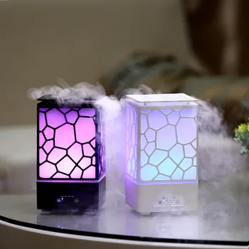 USB Ultrazvočni Vlažilnik Zraka z Vodo Cube Aromaterapija Nano Spray Aroma eteričnega Olja Difuzor Avto Dom Kul Megle Maker LED Luči
