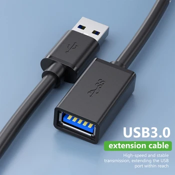 USB3.0 Podaljšek Kabla za Smart TV PS4 Xbox Eno SSD USB na USB Kabel Podaljšek Podatkovni Kabel Mini USB3.0 Podaljšek