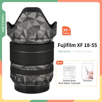 Za Fujifilm 18 55mm Kože XF 18-55mm F2.8-4 Objektiv Kože, Anti-Scratch Zaščitna Nalepka Zaviti Kože Green Film, Več Barv