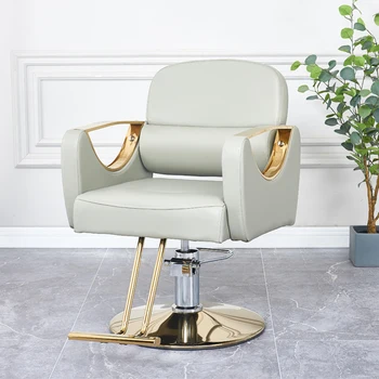 Zlati Pedikura Frizerski Stol Obračanje Prenosni Usnje Luksuzni Frizerski Stol Estetske Cadeira Salon Pohištva MQ50BC
