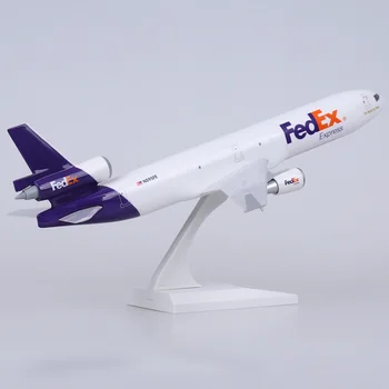 1:200 Obsegu Model MD-11, Fedex, Prevoznik Tovora Letalo Sestavljeno iz Plastičnih Simulacije Okraski Okraski Zbirka Darilo Zaslon