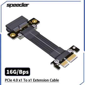 2022 Gen4 Riser PCIe X1 Za X1 Podaljšek Dvojno 90 Stopinj Navzgor/Navzdol Gori PCI Express 4.0 1X Grafike, Video Kartice, Ravno Extender