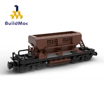 BuildMoc Nemčiji D B Tip Prod Strani Dumper Vagon Vlaka Gradniki Lokomotiva Tovornega Vozila, Igrače Za Otroke Božič Darilo