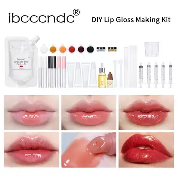 DIY Lip Gloss Komplet za Ustnice Glaze Multi-barvni Vlažilni Tekoči Gel Odtenek za Ustnice Clear Materiala na Debelo Gel za Ustnice Šminko Znanja V9P7
