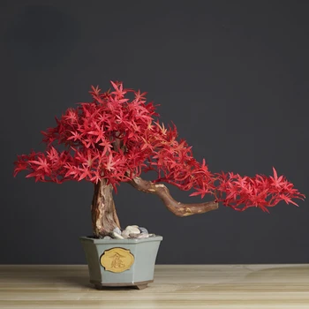 dobrodošli bor bonsaj simulacije zelenih rastlin dnevni sobi doma vhod dekoracijo modela soba mehko dekoracijo ustvarjalne okraski