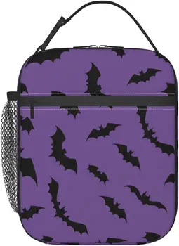 Halloween Bat Zunanji Izolirana znajde v naši malici Večkratno uporabo Piknik Hladilnik Vrečko za Ženske, Moške Delo Travel Urad