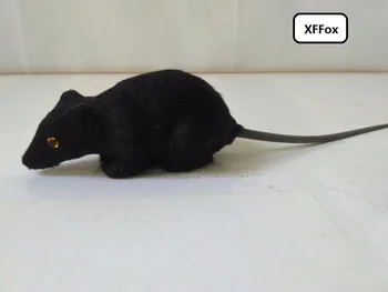 mala simulacijski model miške polietilen&krzno, krzneni izdelki resnično življenje black miš darilo 10x5cm xf2225