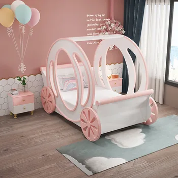 Otroško Pohištvo temo Otrok posteljo Dekle, Princesa posteljo Dekle Sanje prevoz posteljo Suite Pohištvo Otrok postelja
