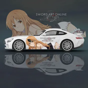 Po meri Asuna Yuuki Seksi Anime Dekle 2pcs Avto Nalepke za Univerzalno Velik Avto Nalepke Avto Nalepke za Univers Avto Nalepke za Dekoracijo