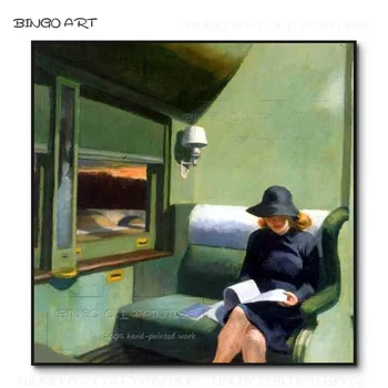 Poklicni Umetnik Ročno poslikano Visoke Kakovosti Edward Hopper Prostor za Avto Oljna slika, Razmnoževati Prostor za Avto Oljno sliko