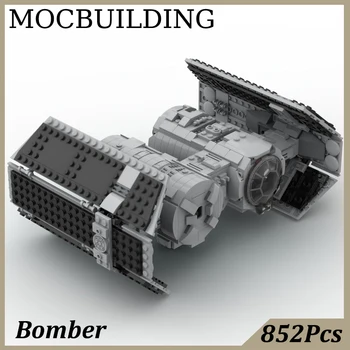 Prostor Bomber vesoljsko Ladjo Model MOC Gradnik Opeke Igrače za Otroke Darilo za Rojstni dan