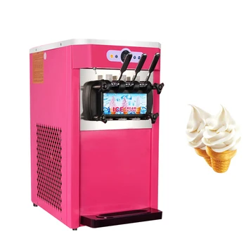 Vrhunska Namizje Tri-color Zamrzovanja sladoleda Pralni Komercialne Sladoled Pralni Soft Sladoled Stroj