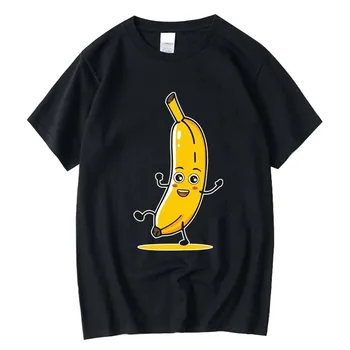 XIN YI moška T-shirt Visoke Kakovosti 100% bombaž Smešno banana tiskanje priložnostne svoboden o-vratu za moške kratek rokav t-shirt moški zgornji deli oblačil