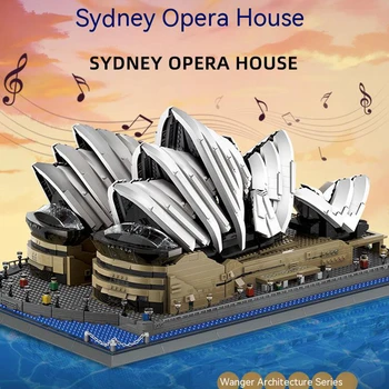 Znane Arhitekture Avstralija Sydney Opera House Mesta Model Stavbe Bloki, Opeke Božična Darila Za Rojstni Dan Igrače